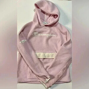EUC Women’s Champion Fleece Pullover - Pink/Cream - Size M